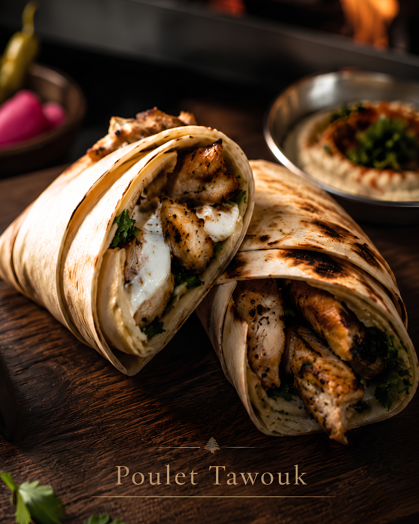 Sandwich poulet tawouk